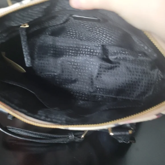 Kate Spade Bay Street Floral Rachelle Bag- Antilles Bubbles Tiger Lily Pink, Blk - Picture 14 of 16